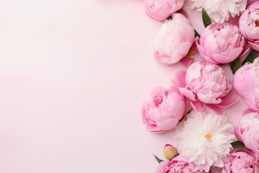 Peonies backgrounds blossom flower.