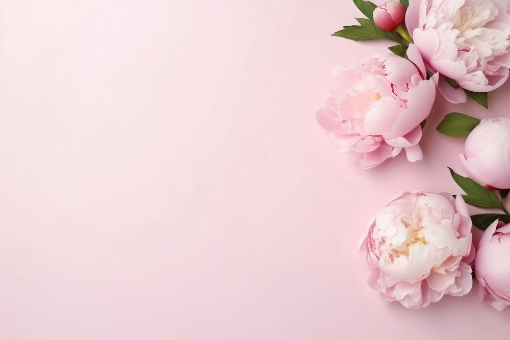 Peonies backgrounds blossom flower.