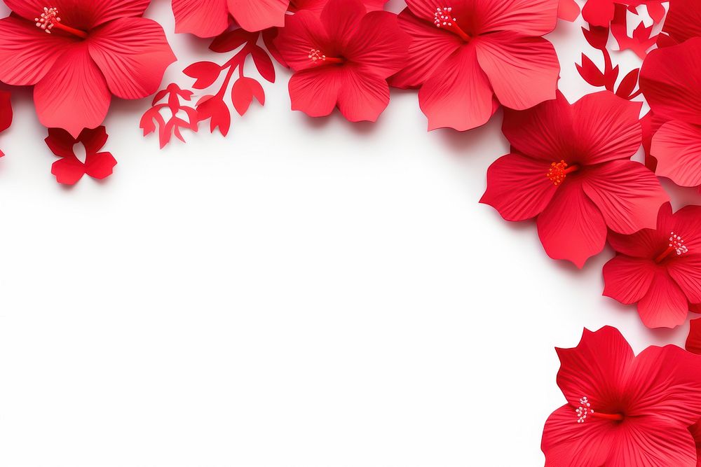 Hibiscus floral border hibiscus backgrounds flower.
