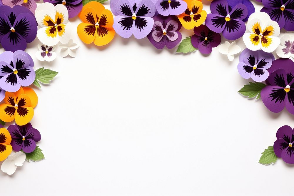 Pansy floral border pansy flower purple.
