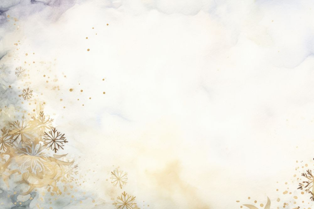 Snowflake watercolor background backgrounds outdoors painting.