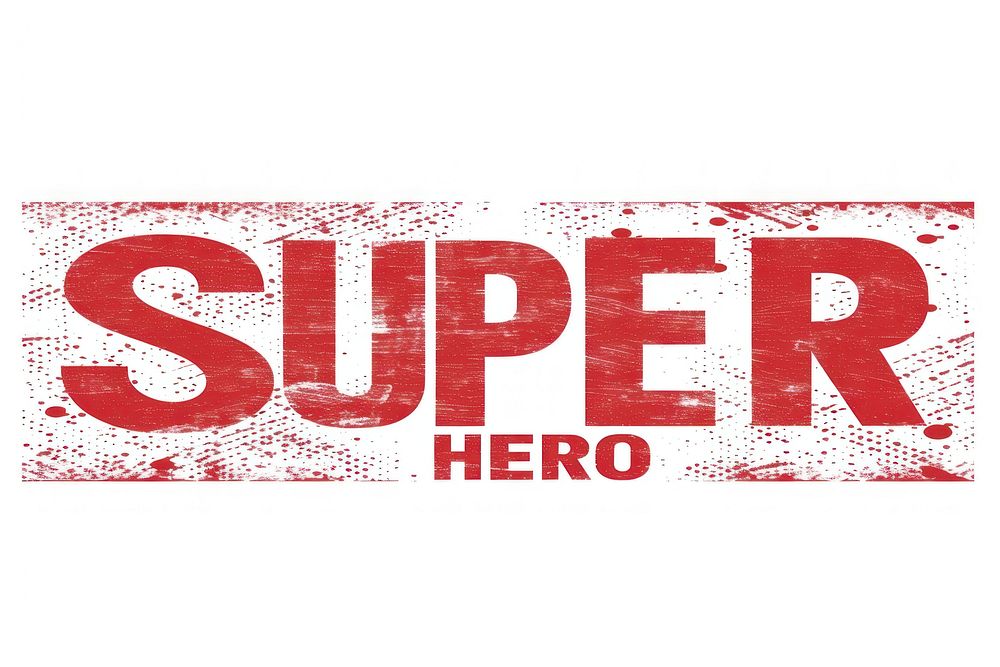 Superhero logo text alphabet.