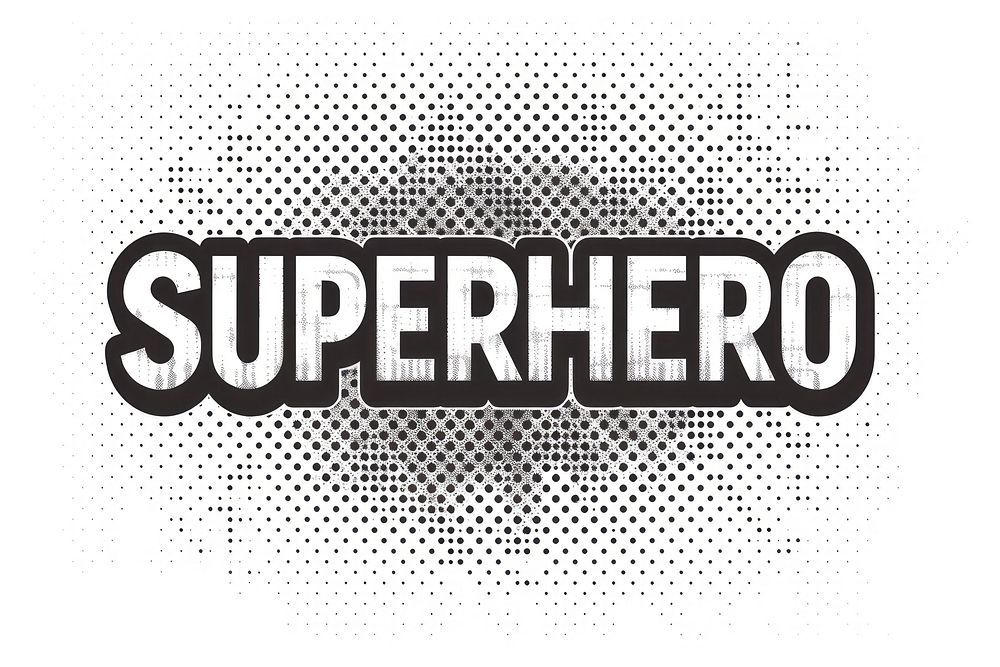 Superhero logo text backgrounds.