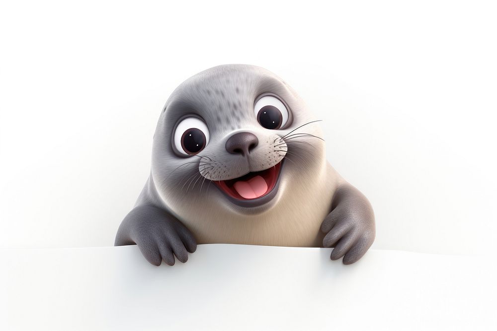 Animal seal cartoon mammal.