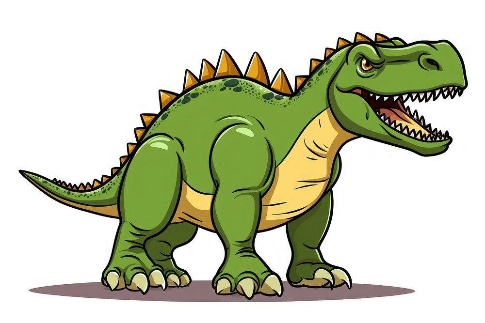 Dinosaur reptile cartoon animal.