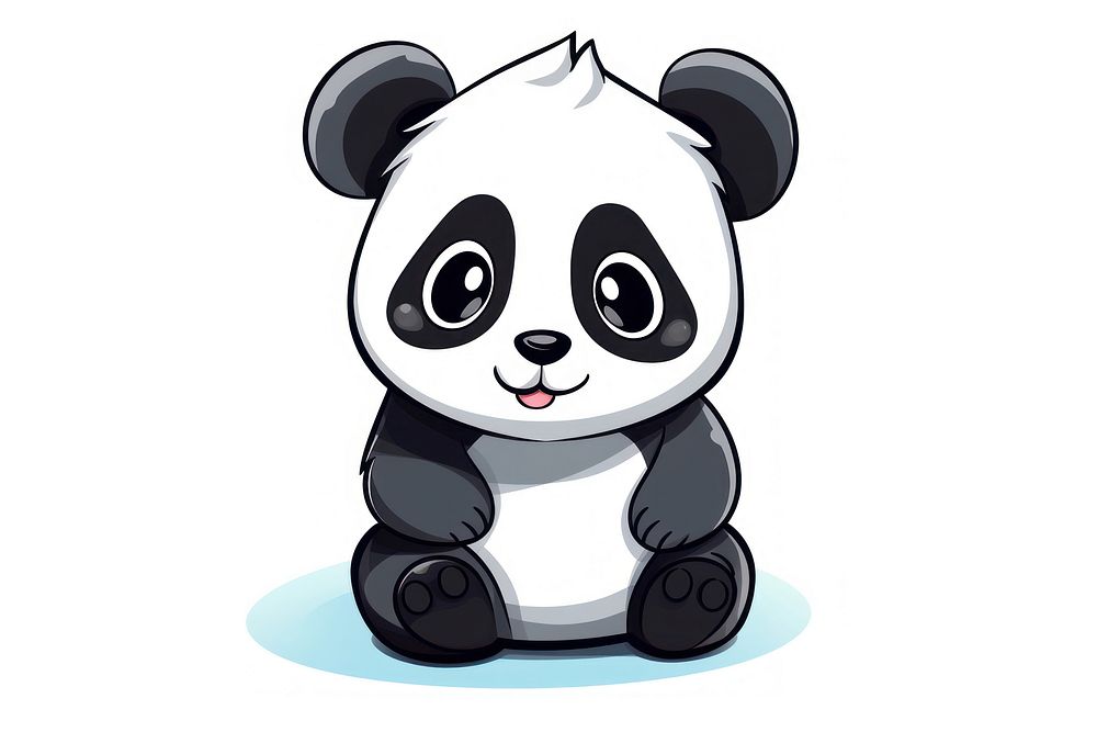 Panda Clipart drawing cartoon cute.