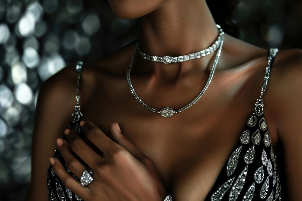 Accessories necklace ring bracelet.