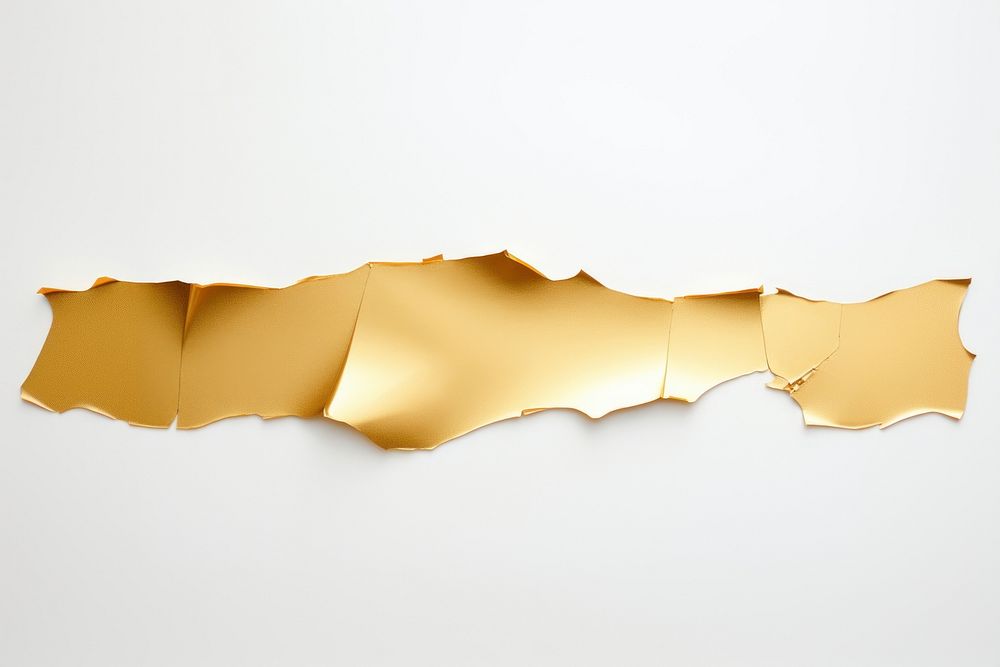 Gold paper white background appliance.