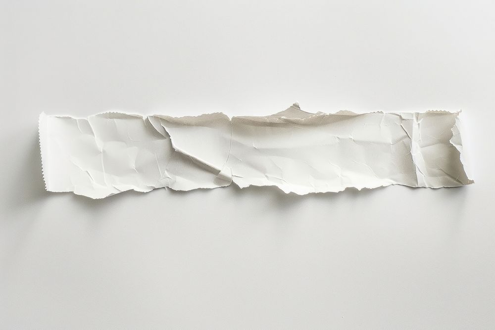 Washi tape paper white torn.