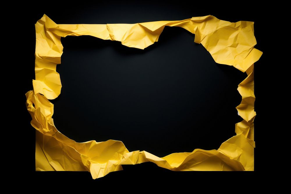 Yellow paper backgrounds black background.