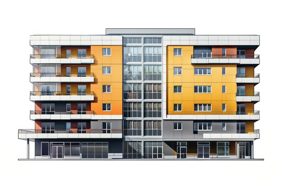 Architecture building apartment city.
