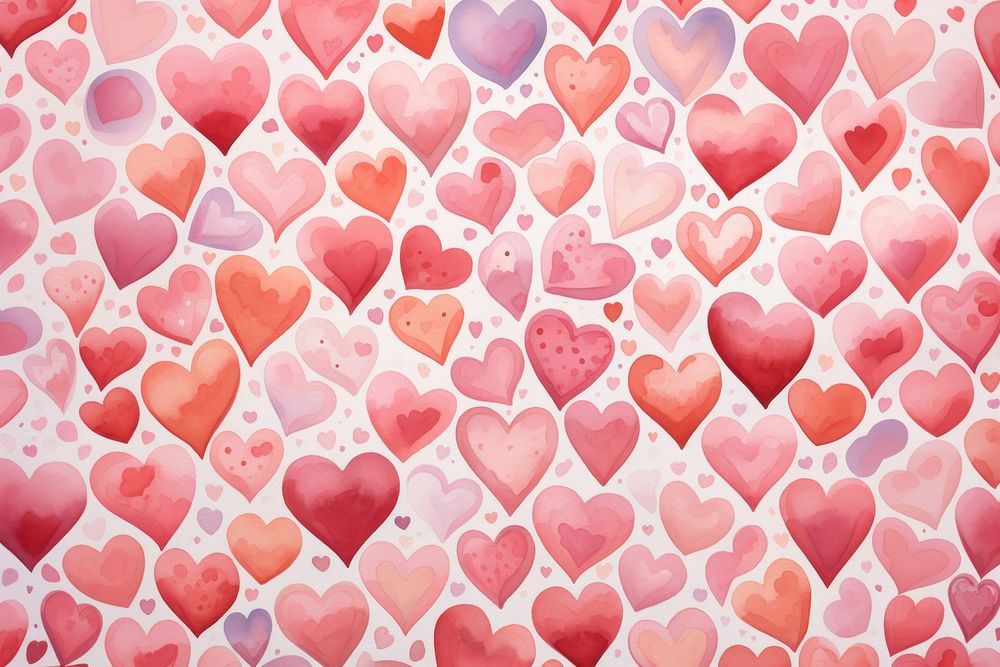 Heart pattern pink backgrounds repetition.