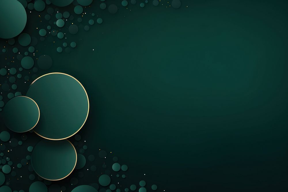 Circles dark green background backgrounds abstract pattern.