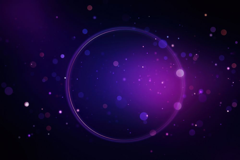 Circles dark purple background astronomy abstract universe.