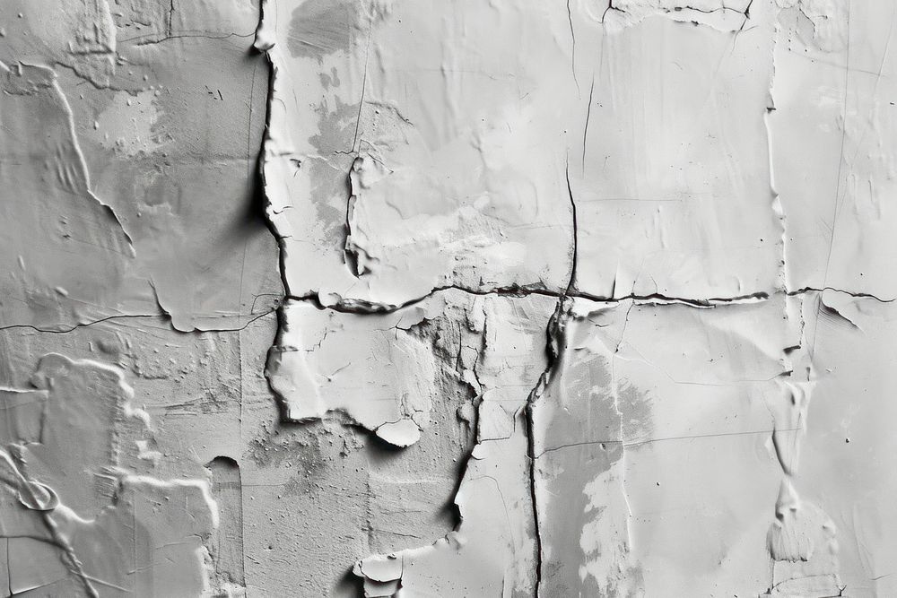 Plaster wall backgrounds white.