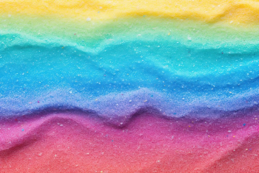 Gliter sand rainbow background backgrounds full frame variation.