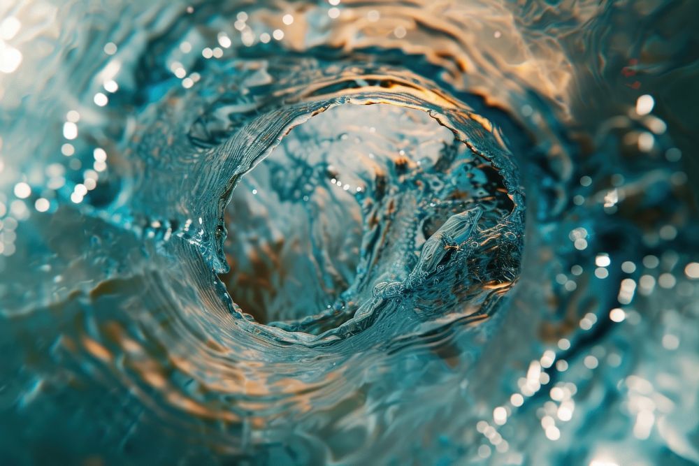 Ripple water blue drop.