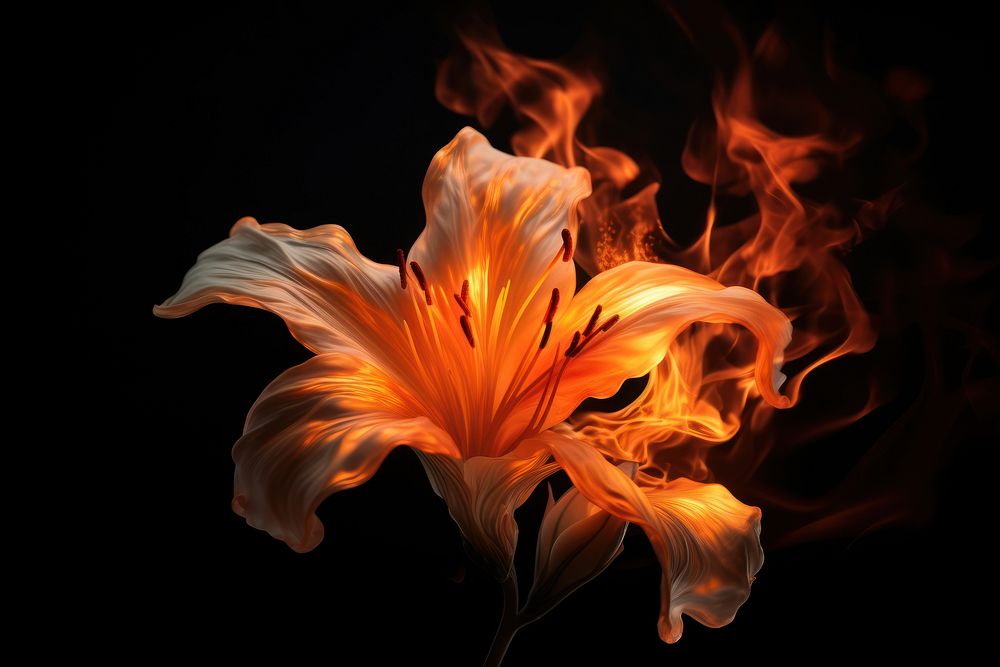 Flower fire petal plant.