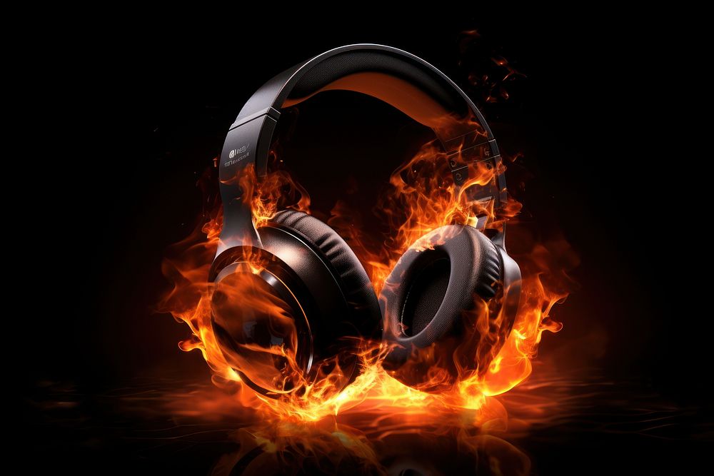 Headphone headphones fire headset.