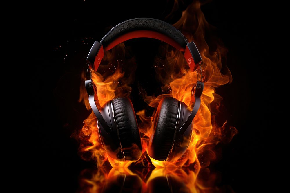 Headphone headphones fire headset.