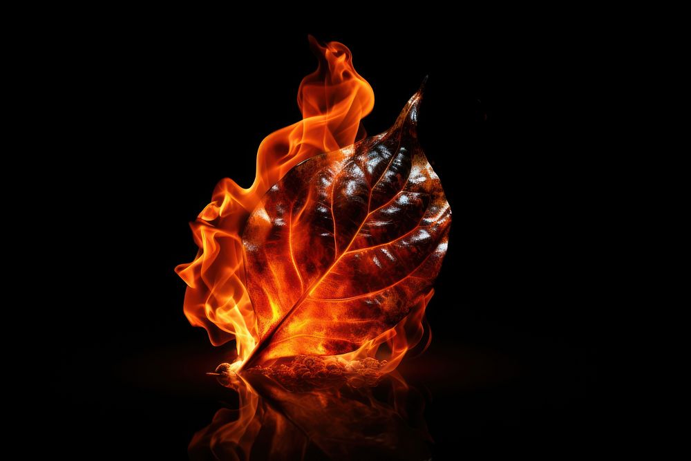 PNG Leaf fire bonfire flame.