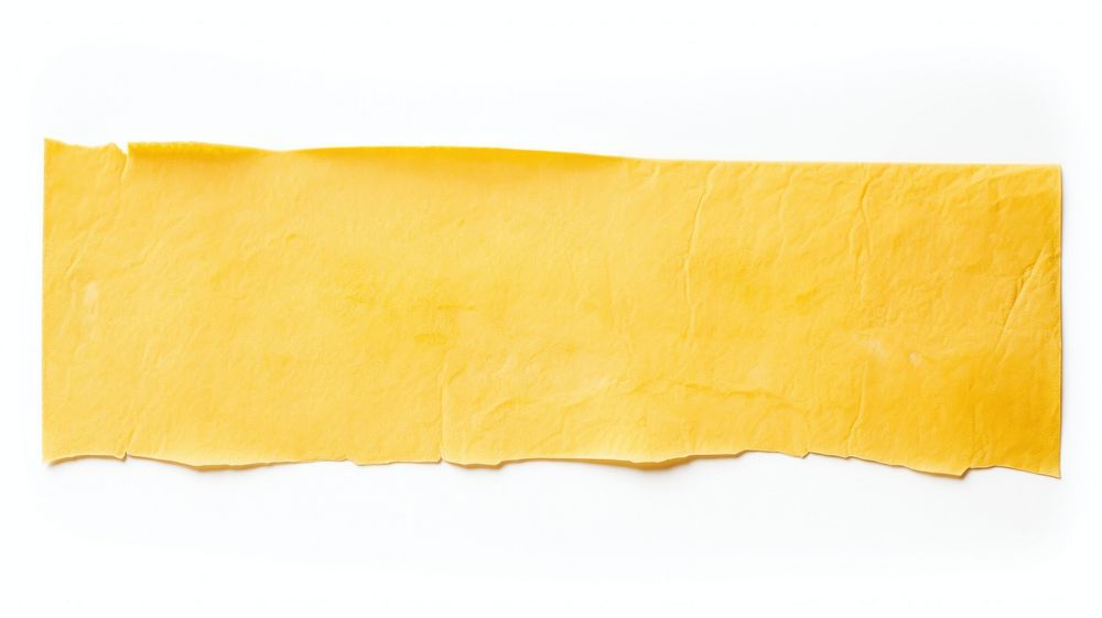 Yellow adhesive strip backgrounds paper white background.