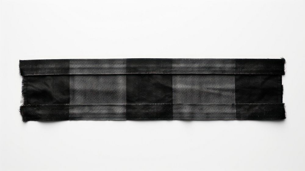 Black jean adhesive strip tartan white background accessories.