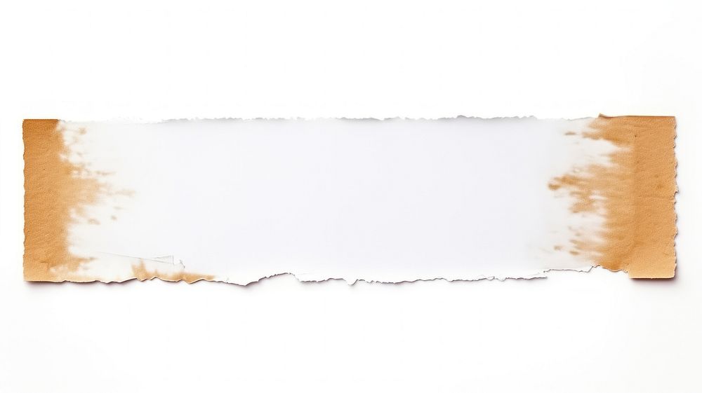 Brush adhesive strip paper white white background.