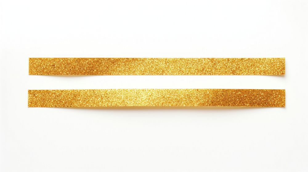 Glitter gold adhesive strip white background rectangle weaponry.