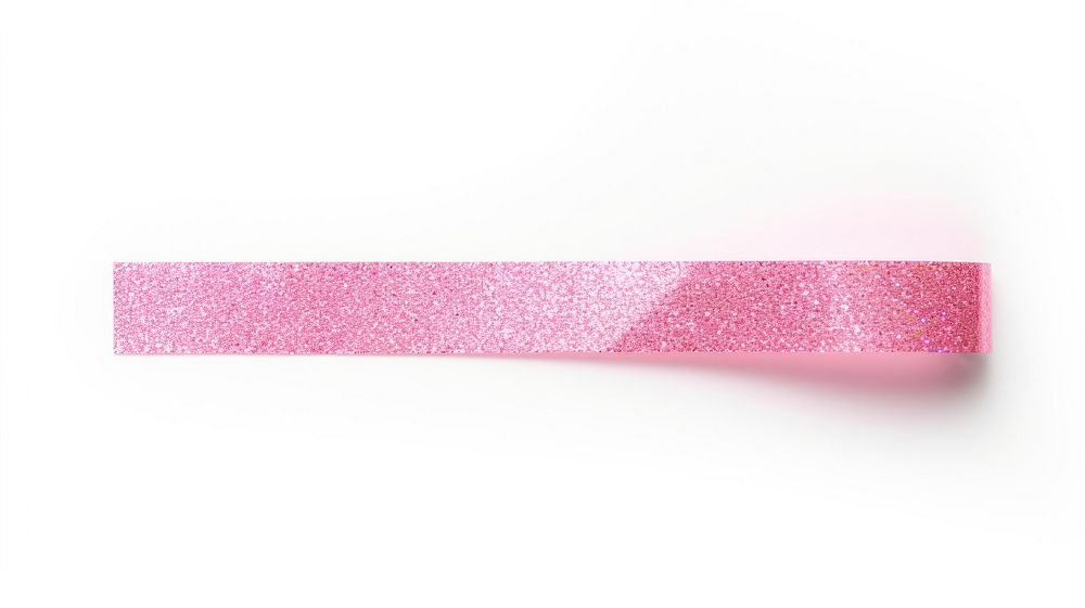 Pink glitter adhesive strip white background accessories accessory.