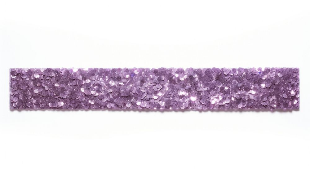 Silver glitter violet adhesive strip gemstone jewelry tape.