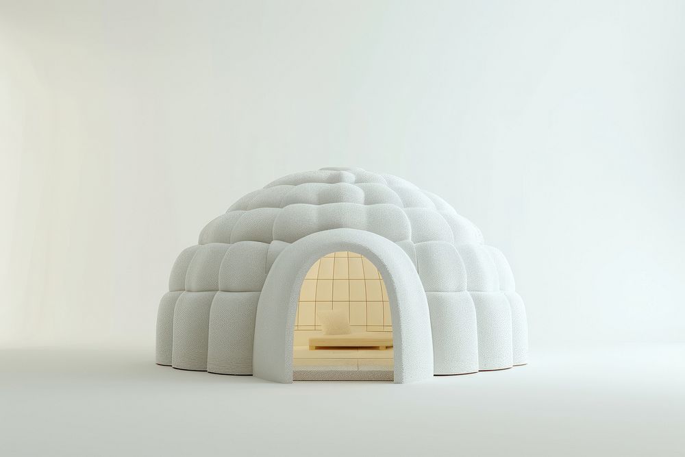 White igloo architecture playhouse.