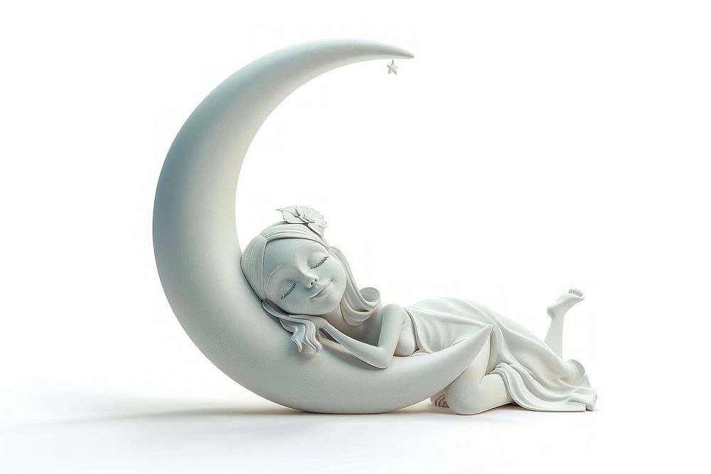 Moon Goddess sculpture figurine statue.
