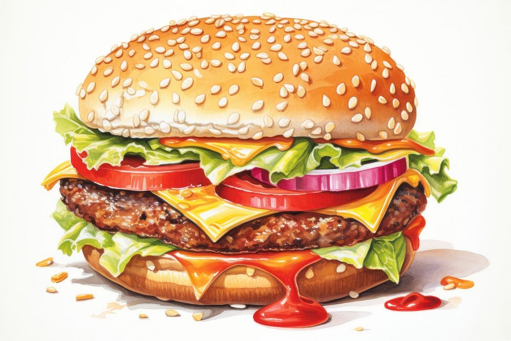 Burger jelly burger food hamburger.