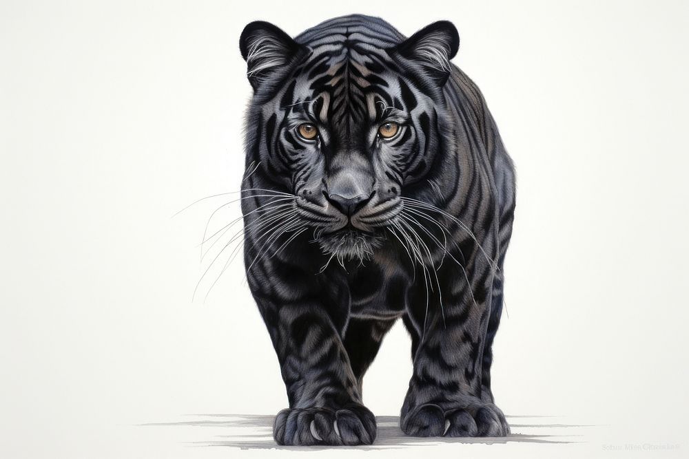 Black Tiger tiger wildlife animal.