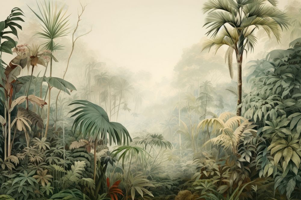 Jungle backgrounds vegetation landscape.