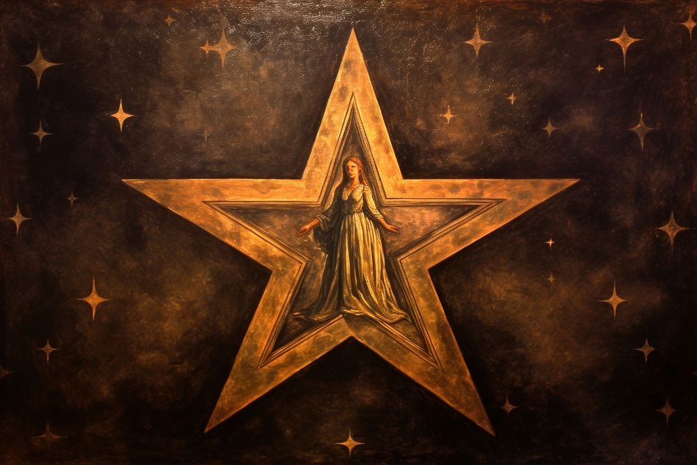 Star painting symbol star.