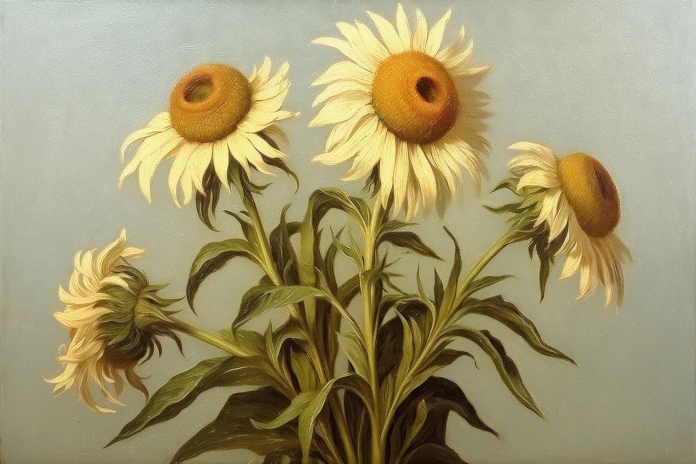 Sunflowers sunflower painting art.