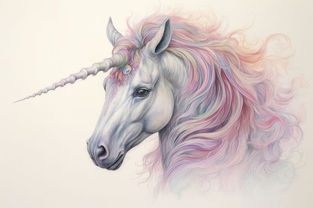 Unicorn painting drawing animal.