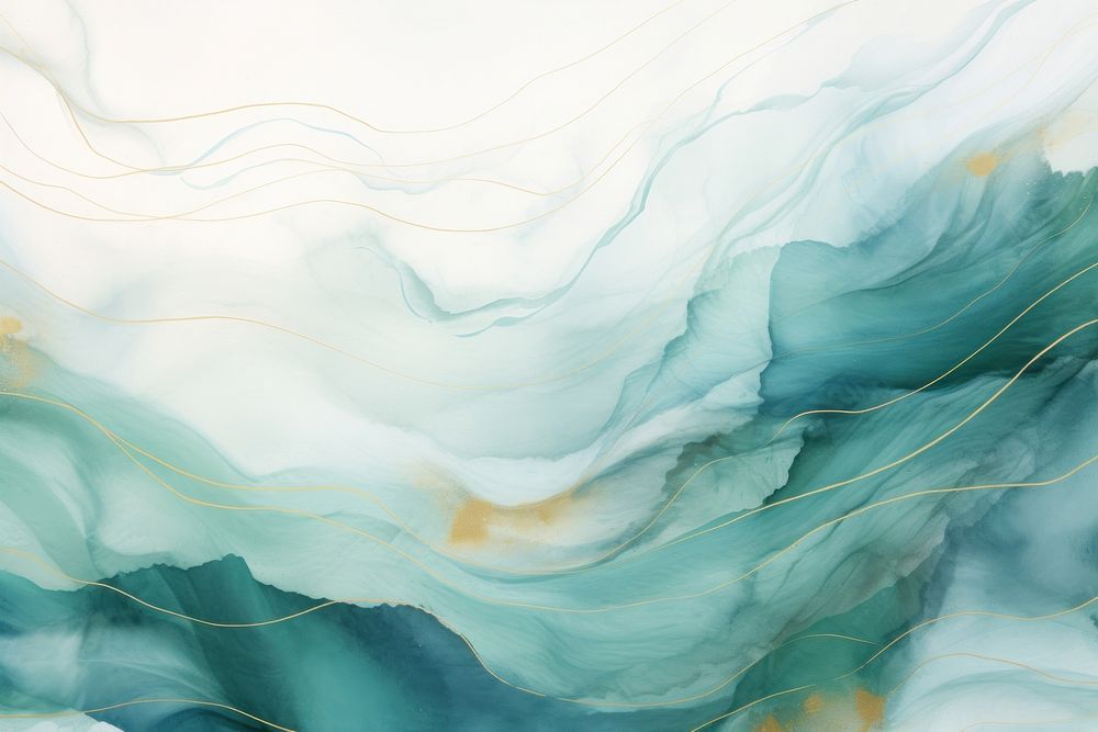 Wave watercolor backgrounds painting blue.