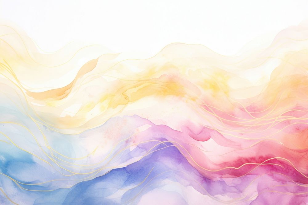 Wave watercolor backgrounds painting creativity.
