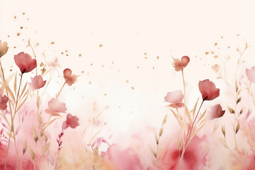 Wildflower watercolor backgrounds painting petal.