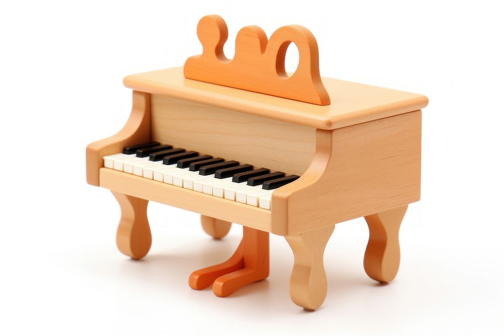 Piano keyboard wood toy.