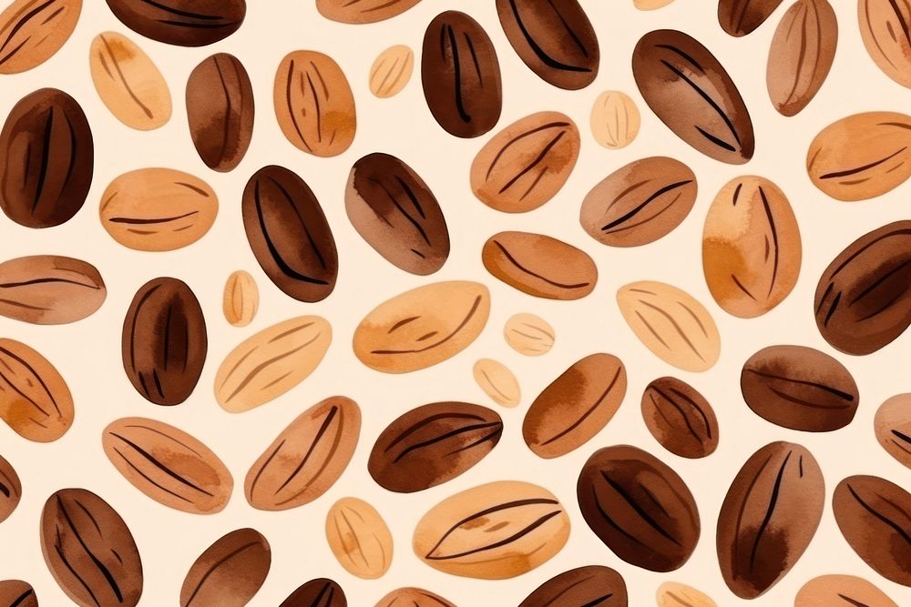 Coffee beans backgrounds shape food.
