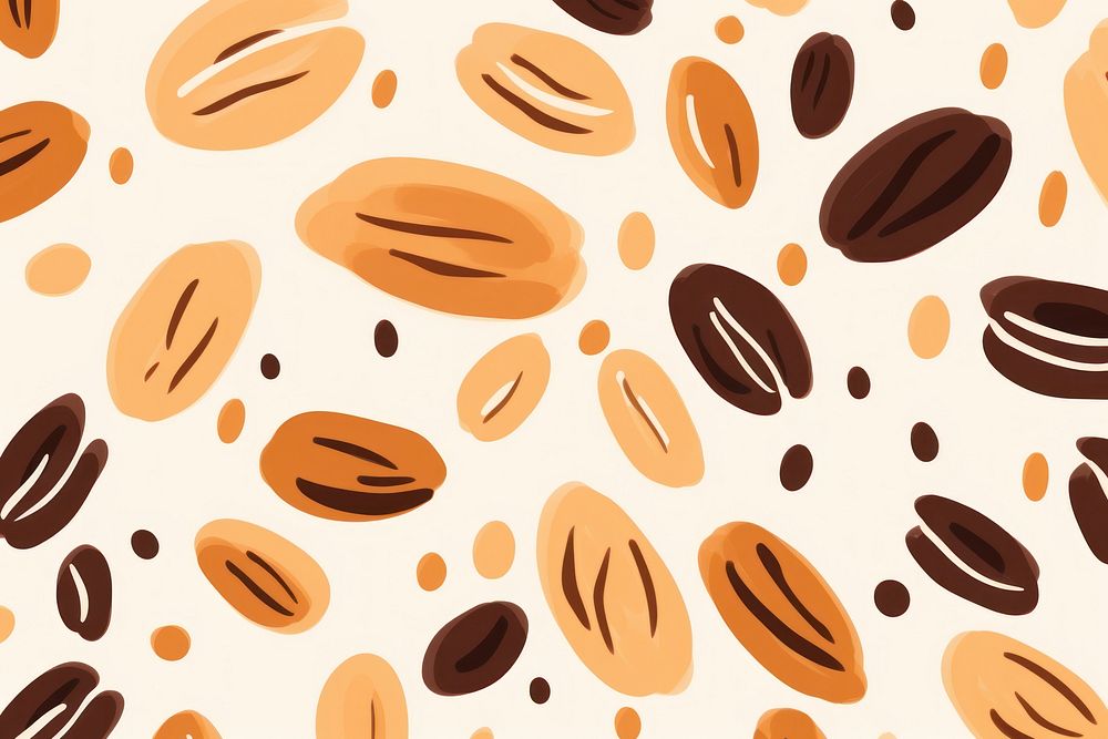 Coffee beans backgrounds pattern line.
