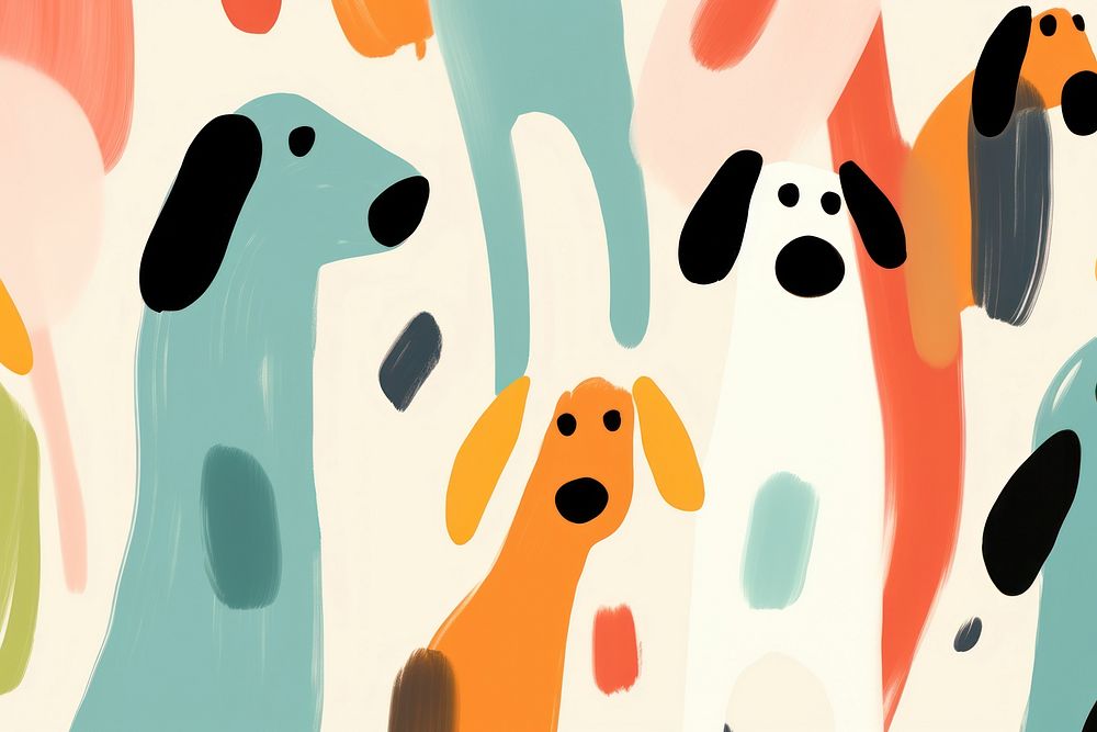 Dogs backgrounds abstract pattern.