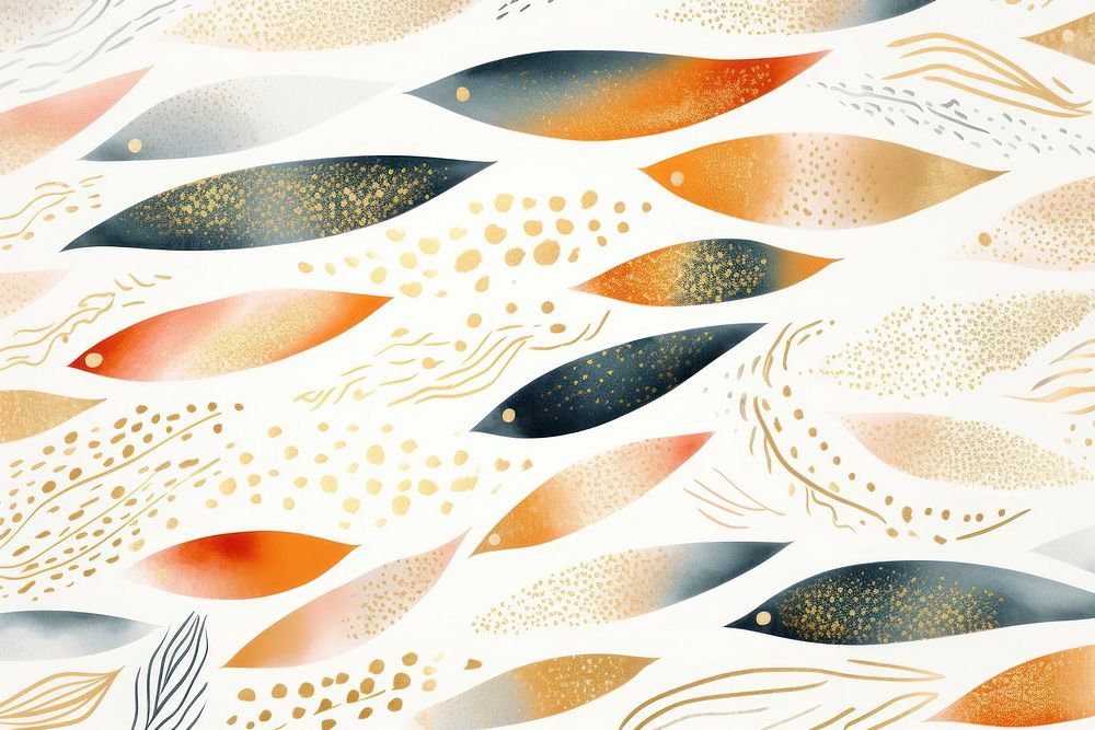 Fishes backgrounds abstract pattern.