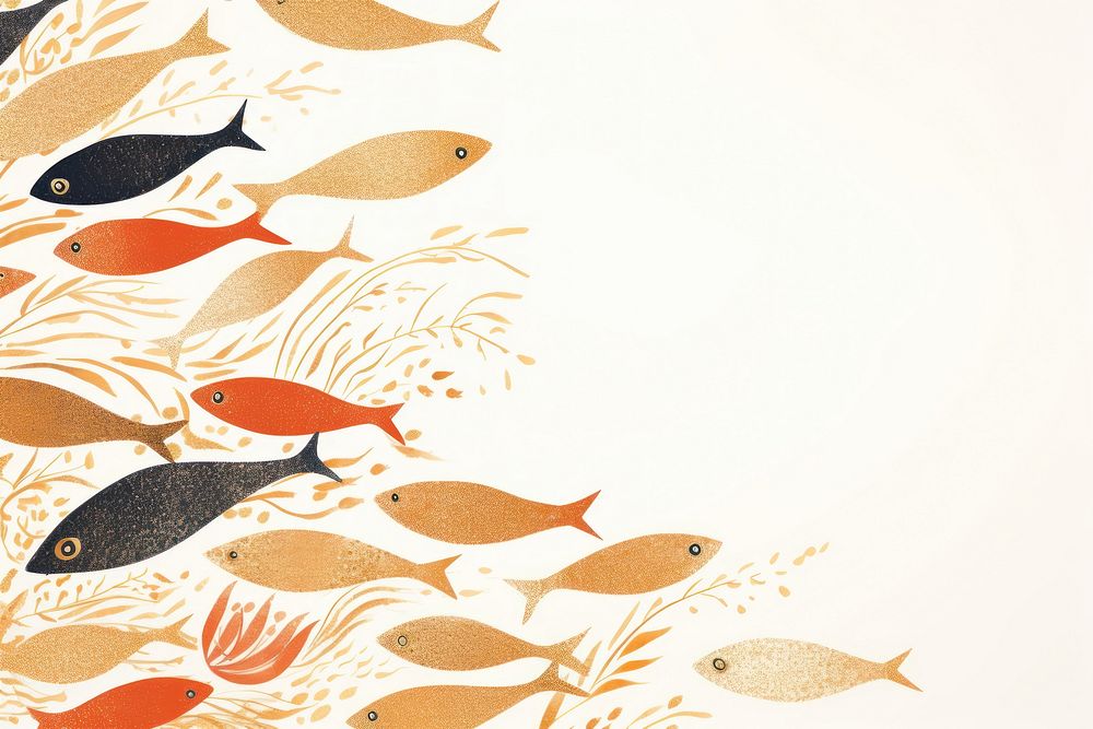 Fishes backgrounds pattern animal.