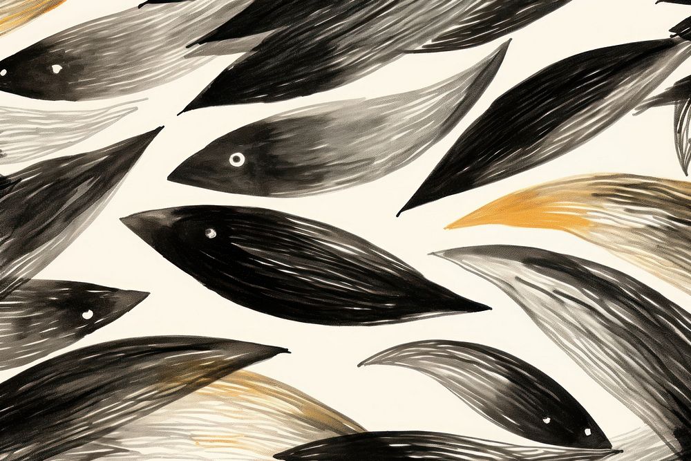 Fish backgrounds line graphics.