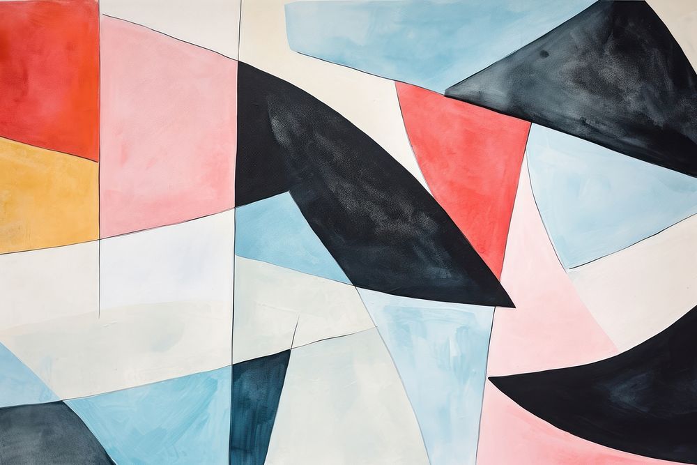 Geometric backgrounds abstract painting.